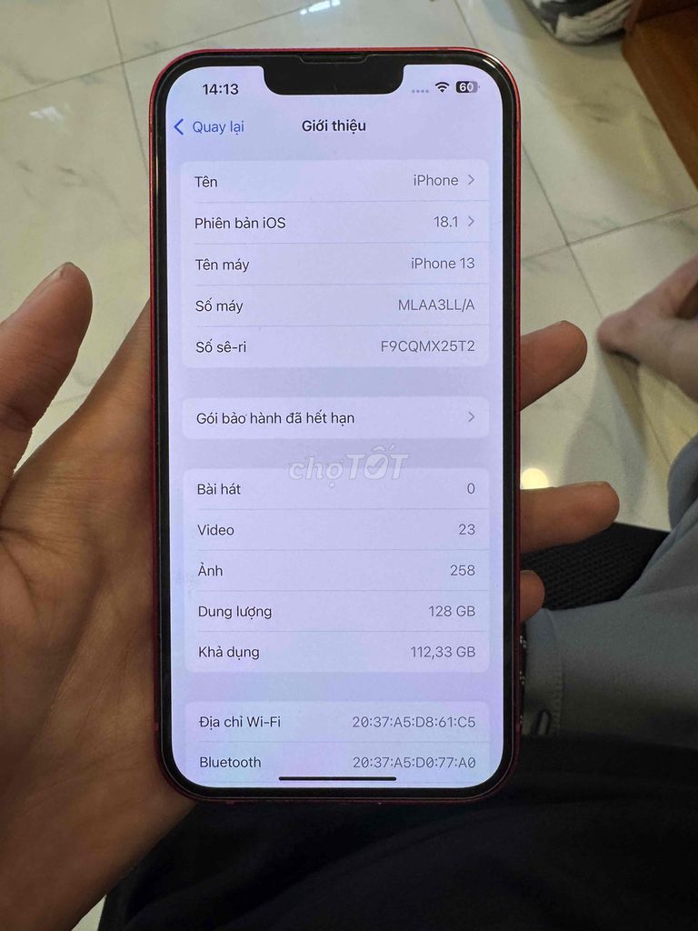 iphone 13 128gb. Mua bán Điện thoại tại Quận 12 Tp Hồ Chí Minh được đăng bởi Sa Ku Ta Ra hình 1