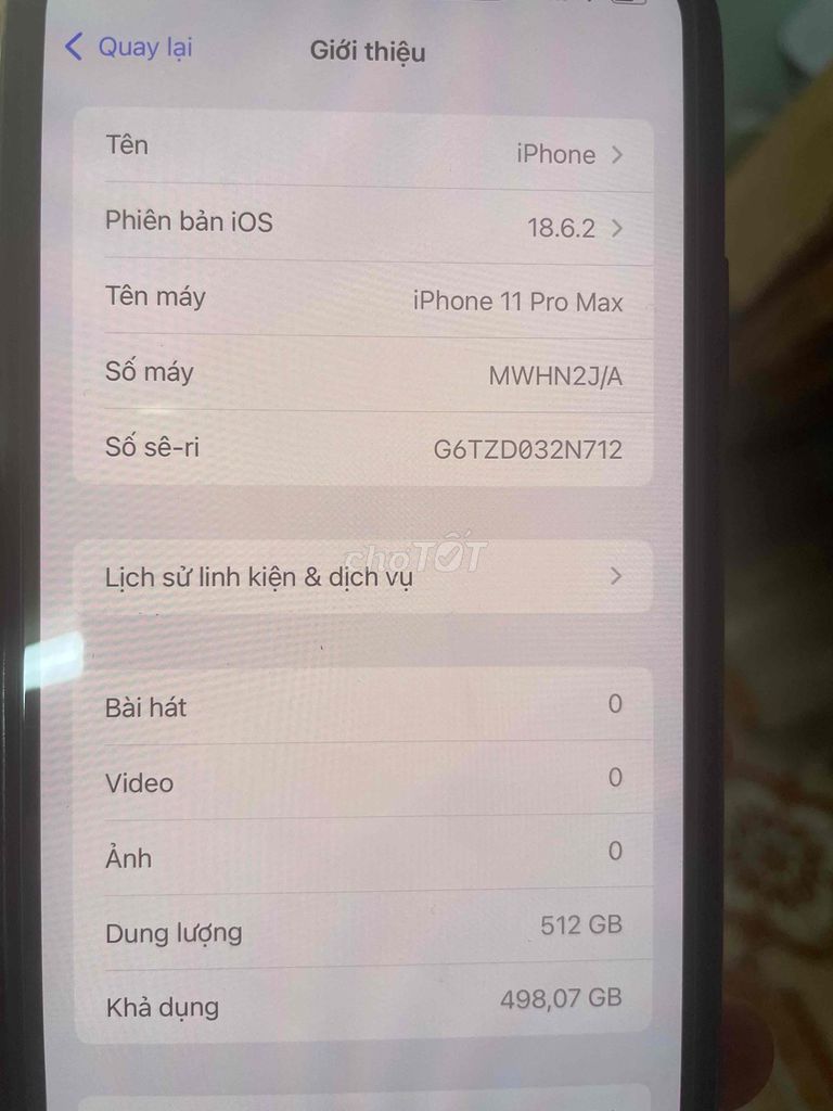 Apple iPhone 11 Pro Max 512GB Xám 99%. Mua bán Điện thoại tại Quận 3 Tp Hồ Chí Minh được đăng bởi Hiếu hình 1