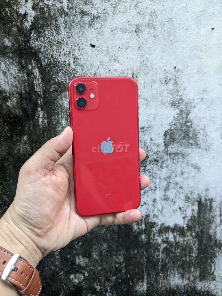 Iphone 11 Qte đỏ 128G face id nhạy