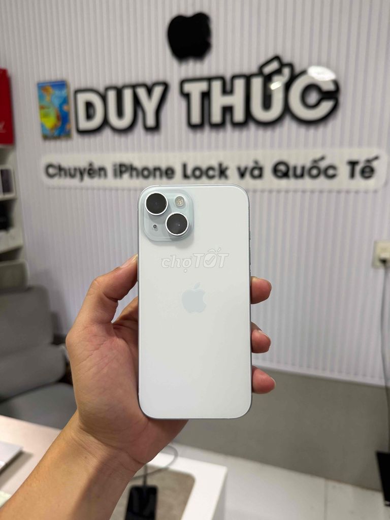 Apple iPhone 15 128GB Xanh Mỹ nguyên zin đẹp 99%. Mua bán Điện thoại tại Quận Ninh Kiều Cần Thơ được đăng bởi Duy Thức chuyên iphone Lock Cần Thơ hình 1