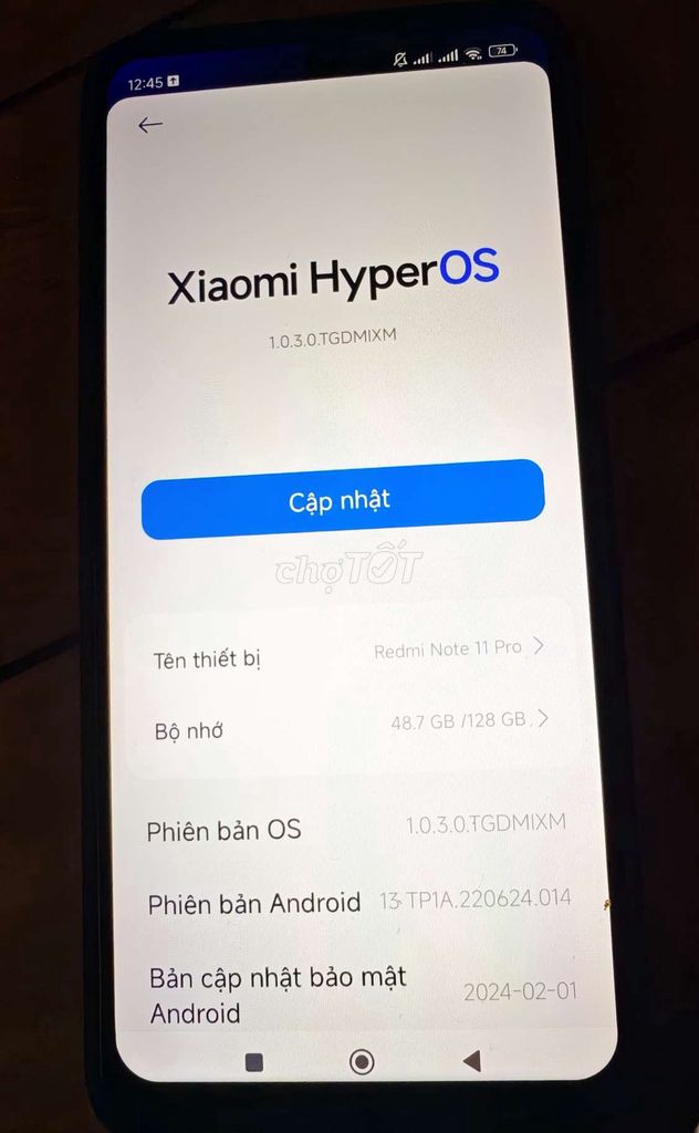 Xiaomi Redmi Note 11 Pro 128GB Trắng. Mua bán Điện thoại tại Huyện Bình Chánh Tp Hồ Chí Minh được đăng bởi Tam Tran hình 1