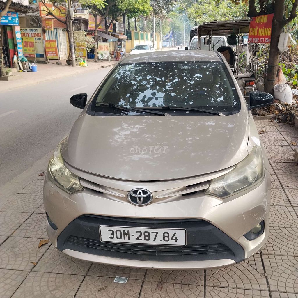 Toyota Vios 2015 Vàng cát. Mua bán Ô tô tại Quận Long Biên Hà Nội được đăng bởi tot giay hình 2