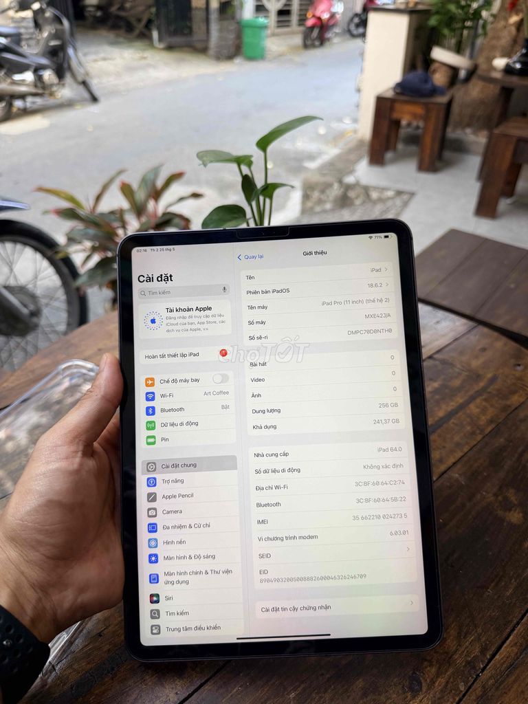 Apple iPad Pro 2020 11 inch 256GB WiFi + 5G. Mua bán Máy tính bảng tại Quận Sơn Trà Đà Nẵng được đăng bởi Anh Apple Chính Hãng hình 1