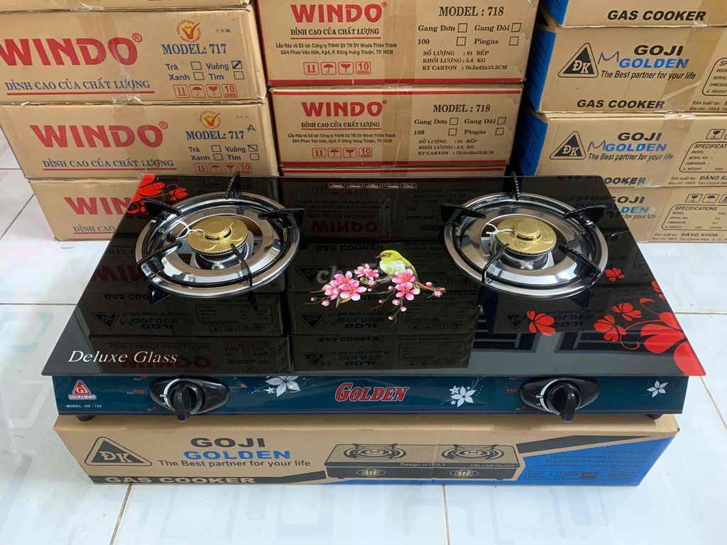 Bếp gas đôi Goji Golden GD-722. Mua bán Bếp, lò, đồ điện nhà bếp tại Quận Bình Thuỷ Cần Thơ được đăng bởi Chuyên Gas Và Bếp Gas Cần Thơ  hình 1