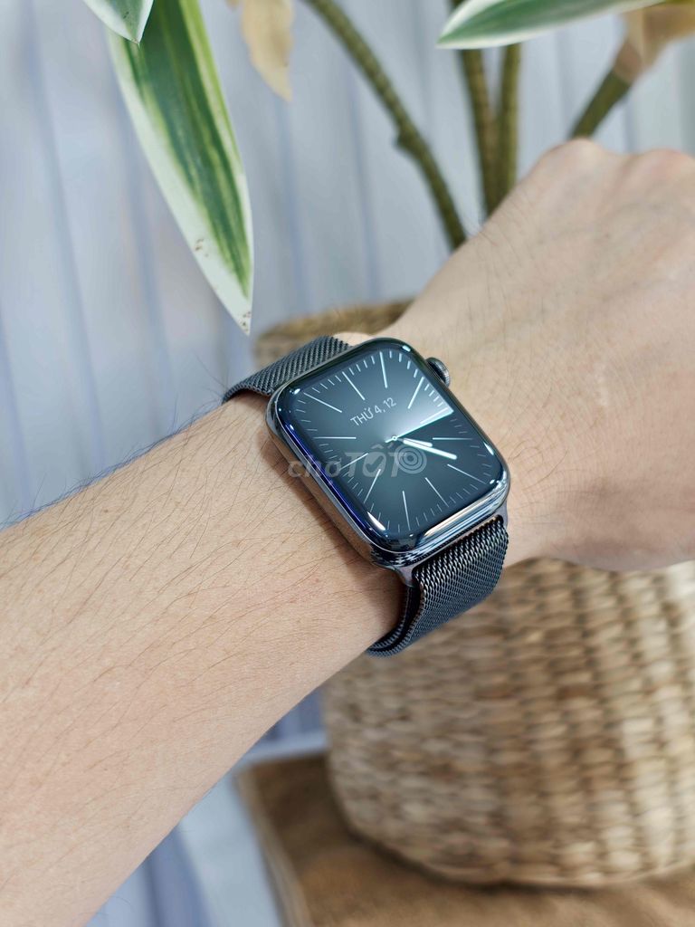 Apple Watch S6 44mm Thép Đen+ Milan Zin. Mua bán Thiết bị đeo thông minh tại Quận Đống Đa Hà Nội được đăng bởi Quý Hoàng hình 1