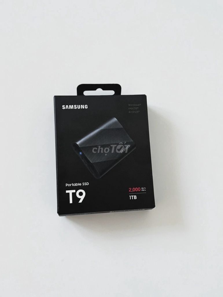 Ổ cứng SSD Samsung T9 1TB tốc độ đọc 2000 MB/s. Mua bán Linh kiện (RAM, Card...) tại Quận 3 Tp Hồ Chí Minh được đăng bởi Hải Nguyễn hình 1