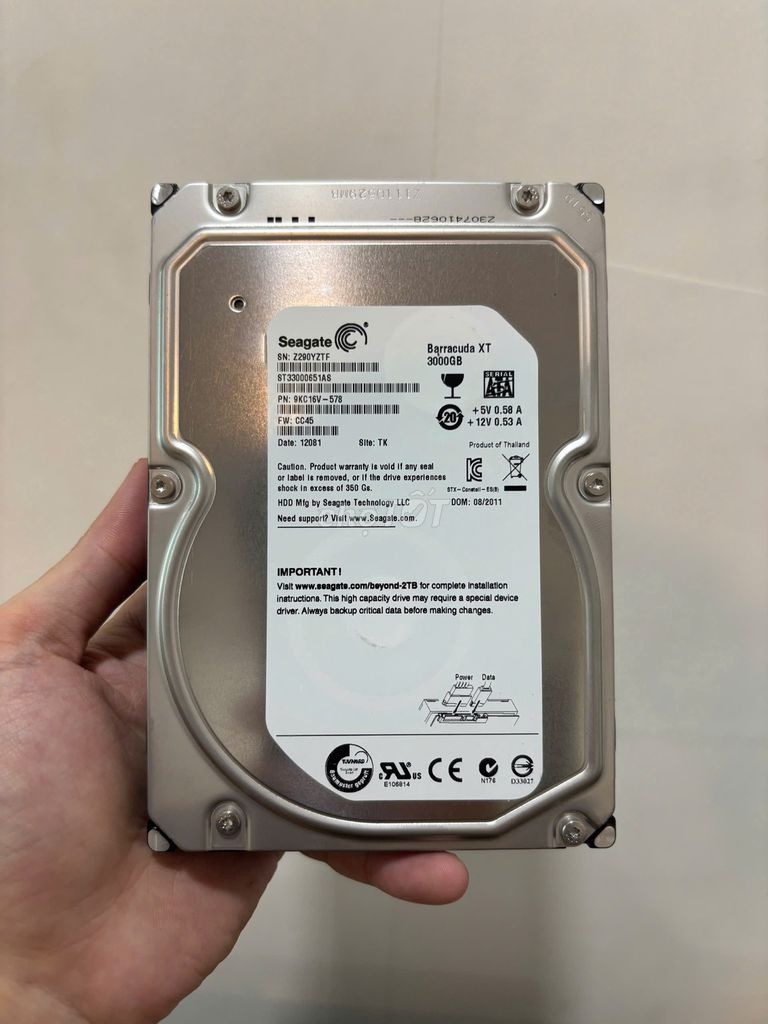 HDD Seagate Baracuda XT 3TB