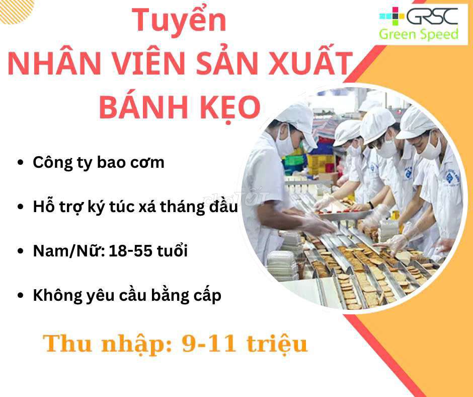 NHÂN VIÊN SẢN XUẤT BÁNH KẸO