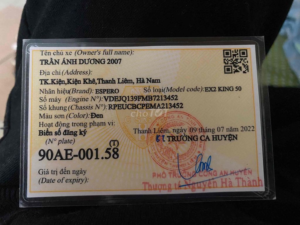 ESPERO EX2 KING 50 Đen Đã qua sử dụng. Mua bán Xe máy tại Quận Nam Từ Liêm Hà Nội được đăng bởi Ngô Minh Thế hình 4
