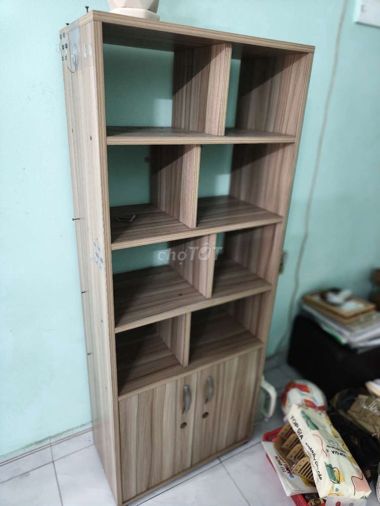 Kệ sách Gỗ công nghiệp Vân gỗ Hiện đại. Mua bán Tủ, kệ gia đình tại Quận 12 Tp Hồ Chí Minh được đăng bởi Tấn hình 1