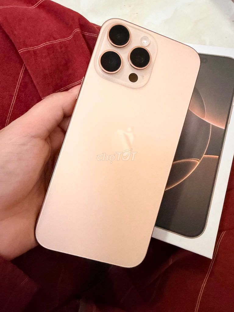 Apple iPhone 16 Pro Max 256GB Vàng Quốc tế Đã sử dụng. Mua bán Điện thoại tại Quận 1 Tp Hồ Chí Minh được đăng bởi Hội Đồ Điện Tử hình 1