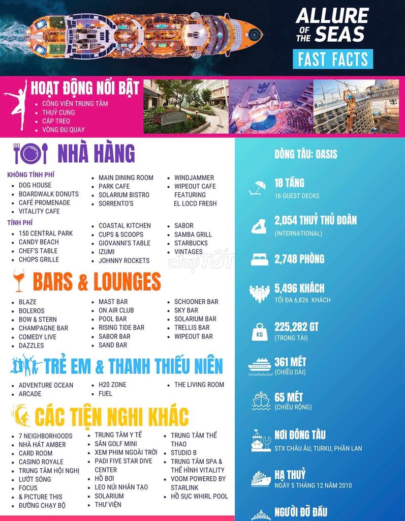 TOUR CHÂU ÂU TRÊN DU THUYỀN ALLURE OF THE SEAS