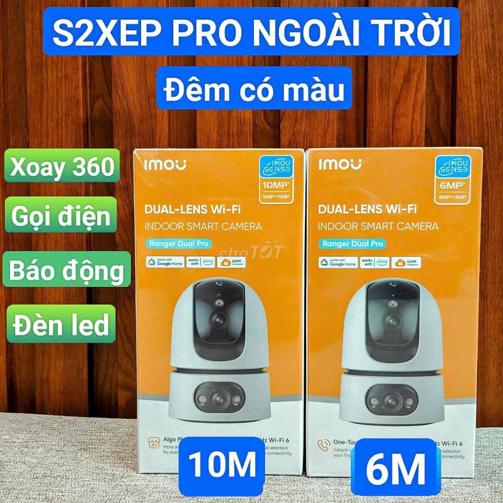 Camera Imou 2 mắt 6MP  10M trong nhà. Mua bán Máy ảnh, Máy quay tại Quận Thanh Khê Đà Nẵng được đăng bởi Camera sỉ Phi Vũ hình 1