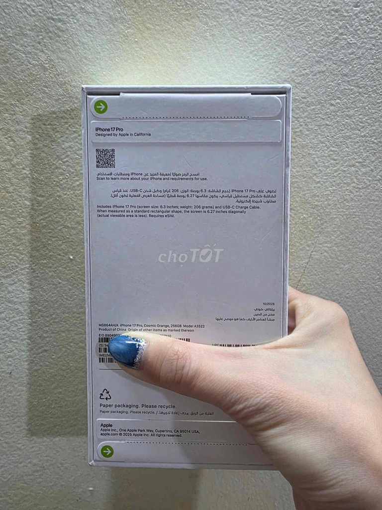 Apple iPhone 17 Pro 256GB Cam Mỹ - FIX nhẹ. Mua bán Điện thoại tại Quận 12 Tp Hồ Chí Minh được đăng bởi Hoàng Vũ Apartment  hình 1