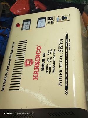 Bán Ổn áp treo tường Hanshin 5kva zin đẹp dây đồng. Mua bán Đồ chuyên dụng, Giống nuôi trồng tại Thành phố Thủ Đức Tp Hồ Chí Minh được đăng bởi Ai Đợi
