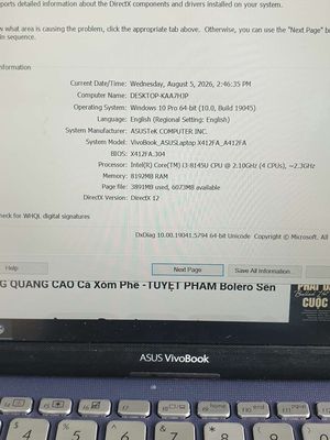 ASUS VivoBook X412FA i3-8145U 14 inch 8GB/SSD Xanh