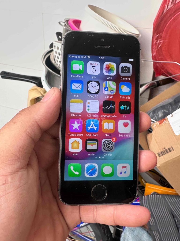 Apple iPhone 5s 32GB Xám icloud sạch zin full. Mua bán Điện thoại tại Quận Bình Tân Tp Hồ Chí Minh được đăng bởi Long hình 1