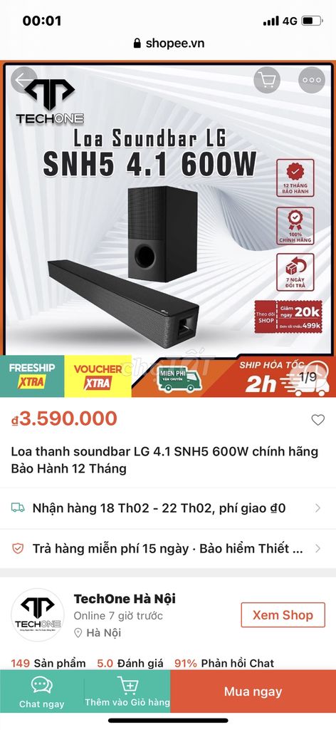 Bán loa thanh LG 600w