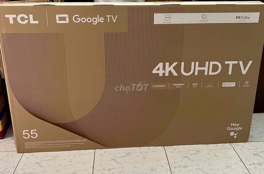 GOOGLE TV TCL 55" 4K T66 Giọng nói Mới 100% BH 24T. Mua bán Tivi, Âm thanh tại Quận Ninh Kiều Cần Thơ được đăng bởi Quốc Cường Computer hình 1