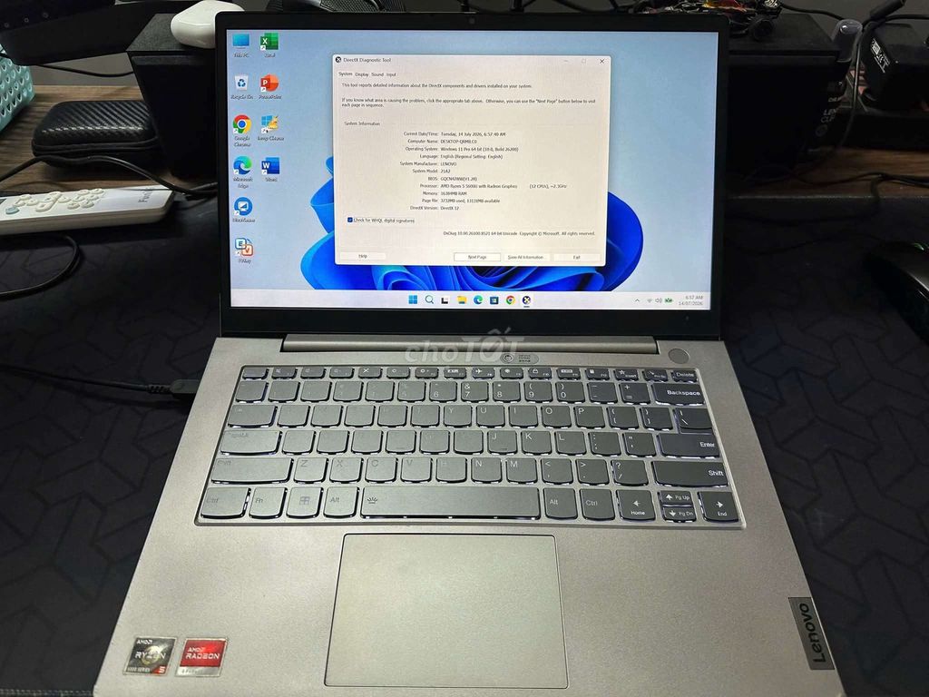 Lenovo Thinkbook 14 G3 R5 5600u 16GB/512GB Xám. Mua bán Laptop tại Quận 7 Tp Hồ Chí Minh được đăng bởi Thế Tân Lê hình 1