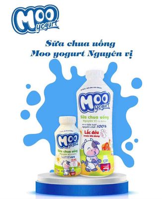 Sữa Chua uống Moo yogurt nguyên vị chai 950ml