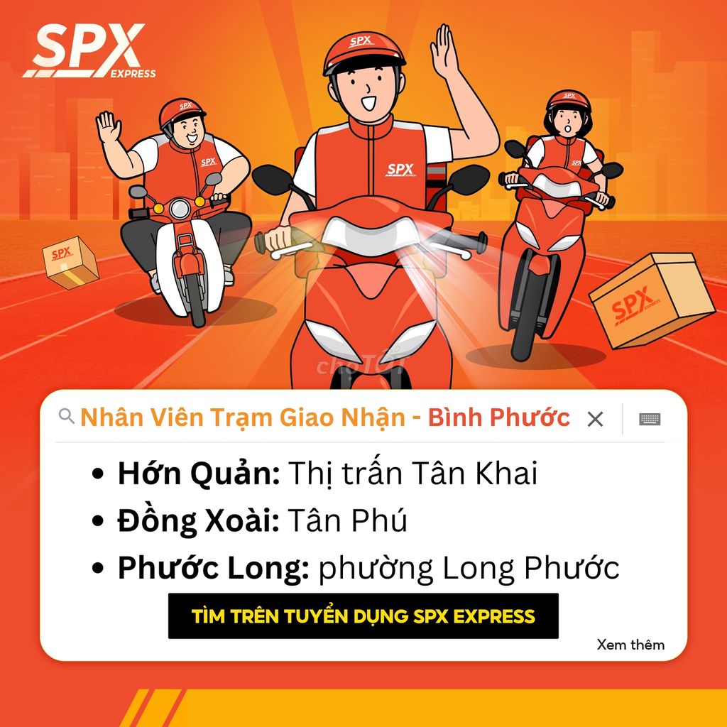 [Bình Phước] Điều Phối Hàng Hóa Bưu Cục - Hớn Quản