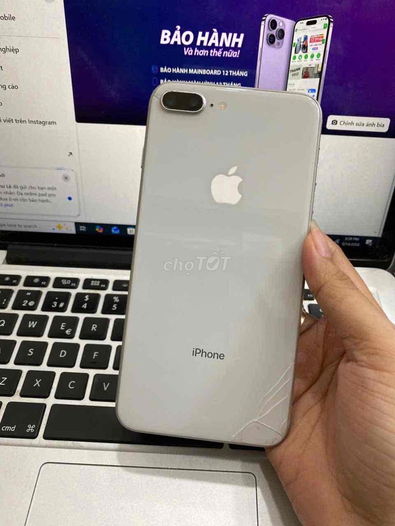 Iphone 8Plus 64G Bạc J/A Pin 100%  new. Mua bán Điện thoại tại Quận 3 Tp Hồ Chí Minh được đăng bởi Tuấn Nguyễn hình 1