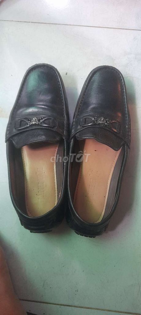 Giày lười nam Da thật đen size 41. Mua bán Giày dép tại Quận Bình Tân Tp Hồ Chí Minh được đăng bởi LONG TỨ GIA hình 1