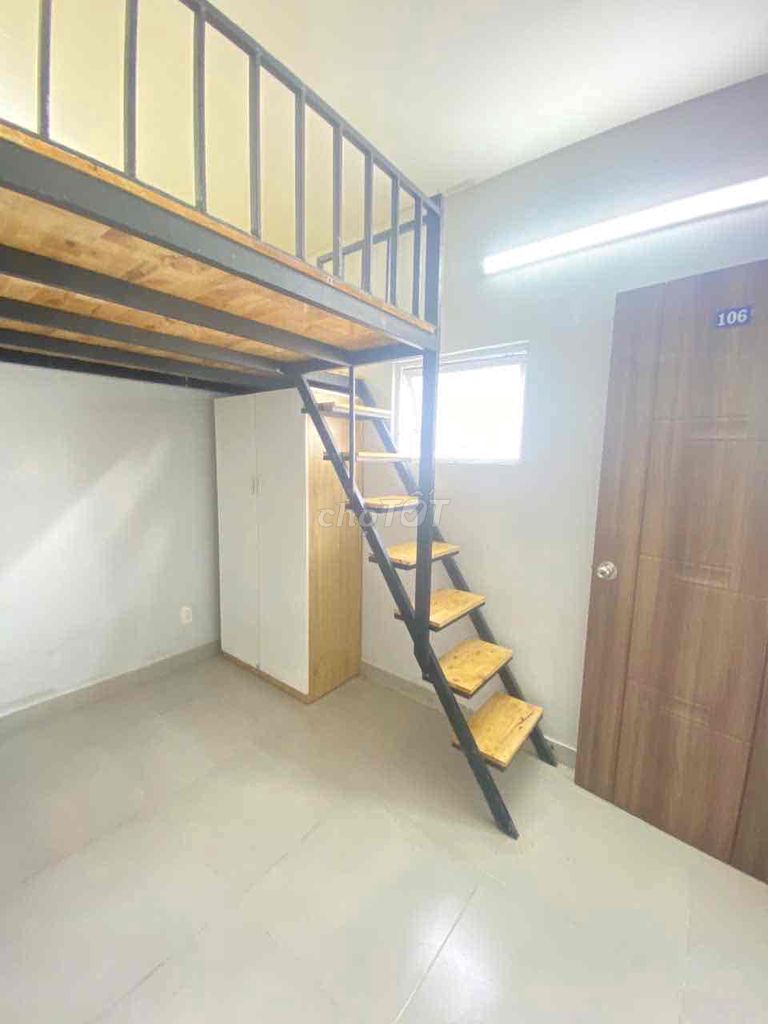 phòng trọ cao cấp có cửa sổ trời 25m2 gác nội thất dương quảng hàm