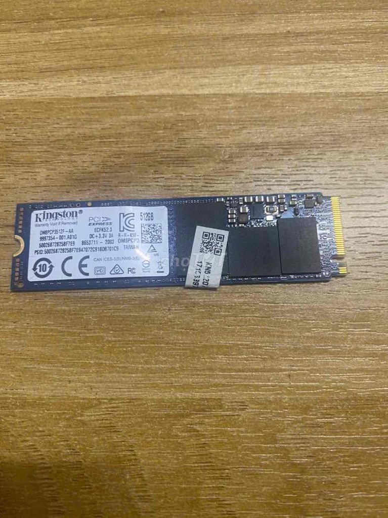 Thanh lý Ổ cứng ssd nvme 512gb. Mua bán Linh kiện (RAM, Card...) tại Thành phố Vũng Tàu Bà Rịa - Vũng Tàu được đăng bởi Nguyễn Hiếu hình 1