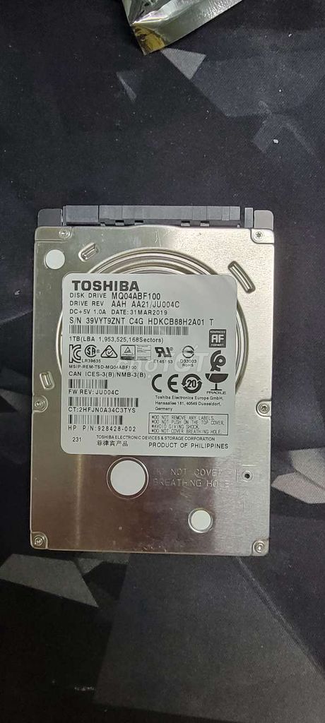 Ổ cứng HDD Toshiba 1TB 2.5 inch. Mua bán Linh kiện (RAM, Card...) tại Quận Ninh Kiều Cần Thơ được đăng bởi an an hình 1