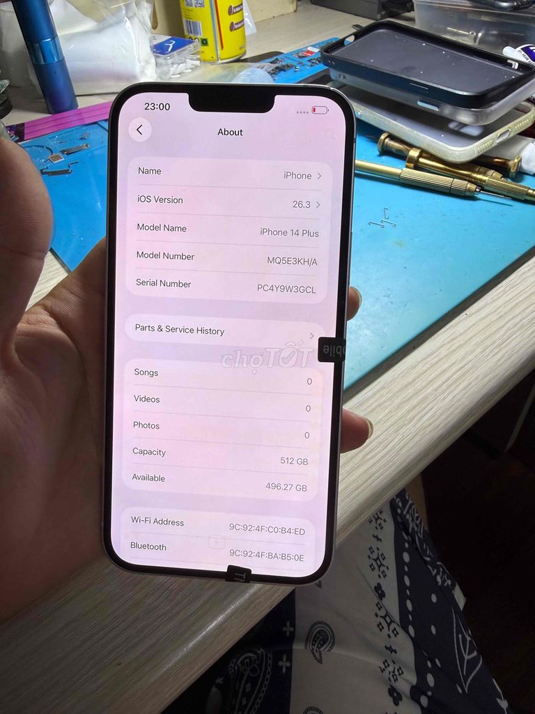 Apple iPhone 14 Plus 512GB Tím Đã dùng. Mua bán Điện thoại tại Quận Đống Đa Hà Nội được đăng bởi Akiraphan hình 1
