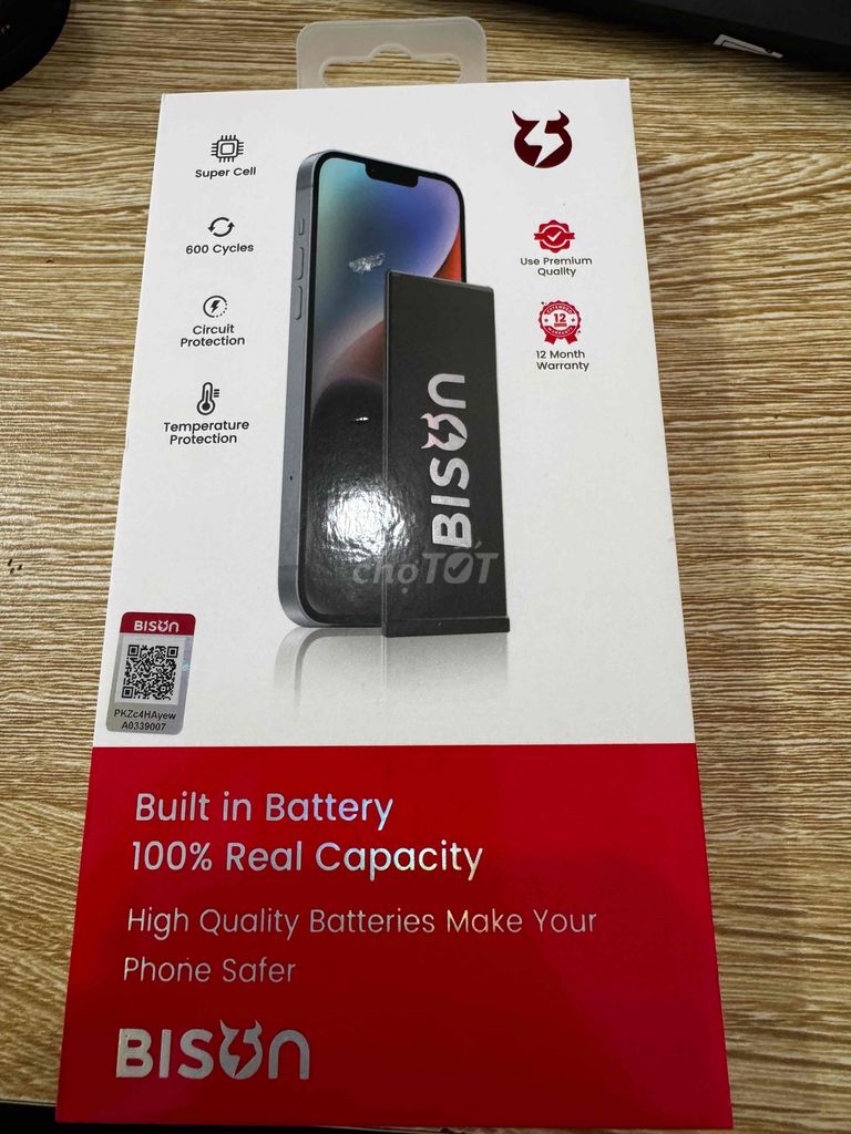 Pin điện thoại Bison iPhone 15 mới. Mua bán Phụ kiện (Màn hình, Chuột...) tại Huyện Dầu Tiếng Bình Dương được đăng bởi Ninho hình 1
