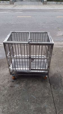 Chuồng chó Inox Sàn tròn 80x50x70 cm