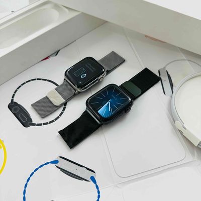 Apple Watch Seri 4 44mm Thép Trắng/ Đen Zin Nguyên