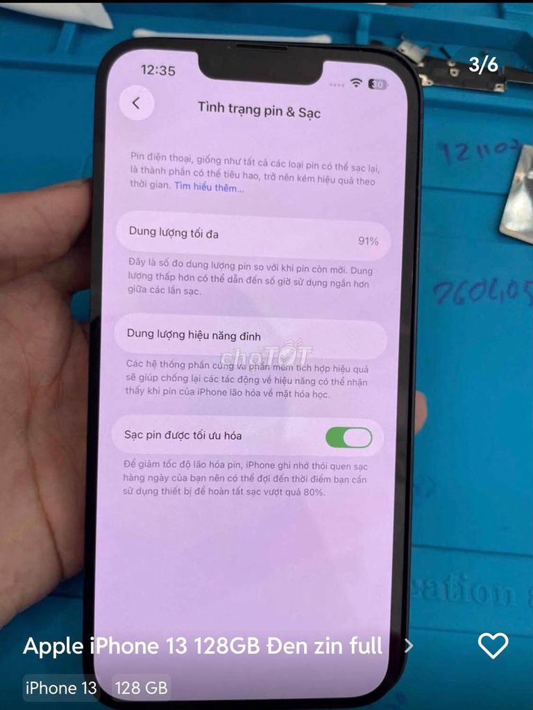 Apple iPhone 13 128GB Đen. Mua bán Điện thoại tại Quận 1 Tp Hồ Chí Minh được đăng bởi Hội Đồ Điện Tử hình 1