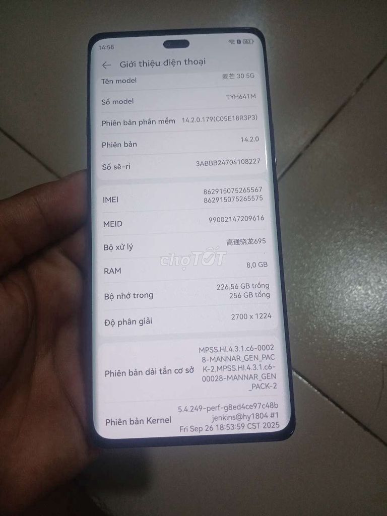 Huawei Maimang 30 8GB/256GB Đen 5G. Mua bán Điện thoại tại Quận 12 Tp Hồ Chí Minh được đăng bởi lam anh hình 1