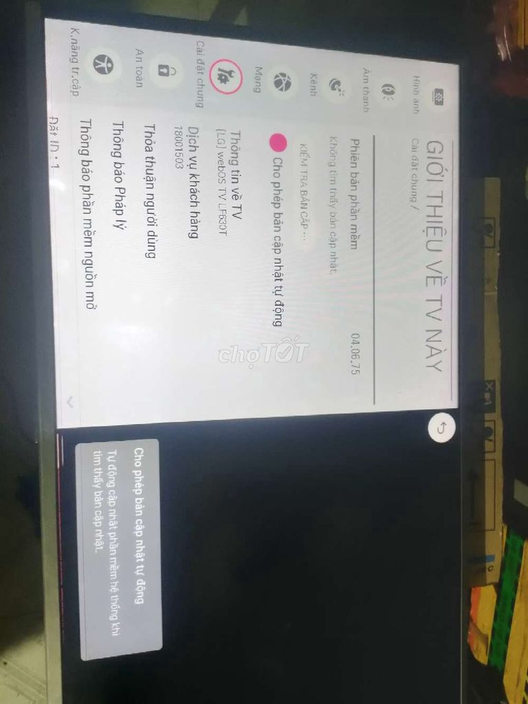 Thanh lý smart TV lg 43 in.