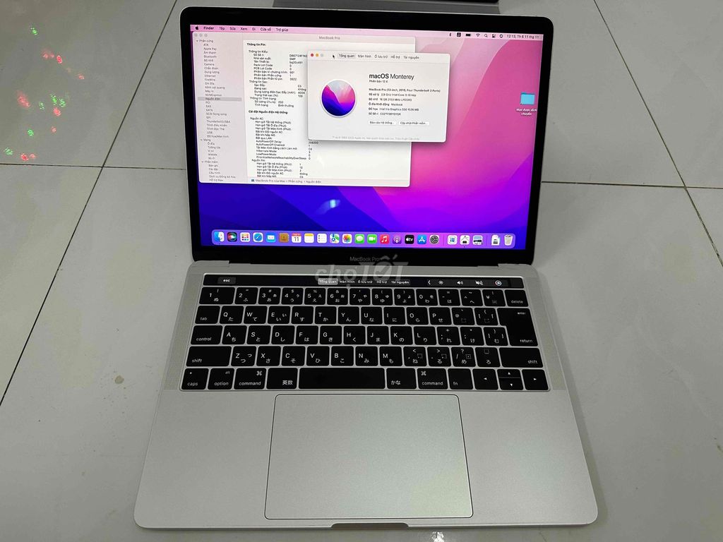 Macbook Pro 13 TouchPad i5 16gb 256gb nguyên zin