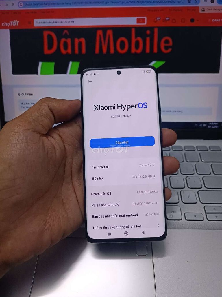 XIAOMI 12 12GB.256GB SNAP 8 GEN 1 ZIN ĐẸP FULL CN. Mua bán Điện thoại tại Quận Bình Thạnh Tp Hồ Chí Minh được đăng bởi Dân Mobile hình 1