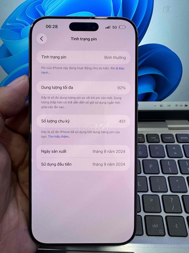 iPhone 16 Pro Max 256GB Vàng Đã dùng. Mua bán Điện thoại tại Quận 6 Tp Hồ Chí Minh được đăng bởi QUỐC THIÊN BÁN GÓP 0 ĐỒNG  hình 1