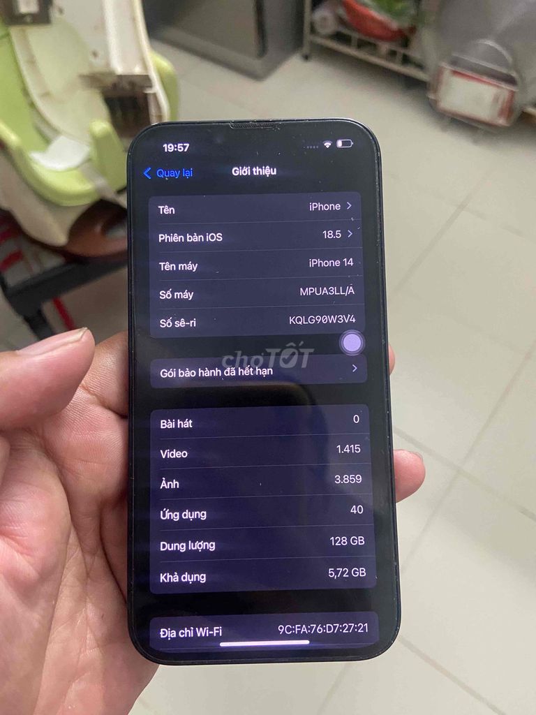 iPhone 14 128GB Đen sim ghép. Mua bán Điện thoại tại Quận Hải Châu Đà Nẵng được đăng bởi linh hình 1