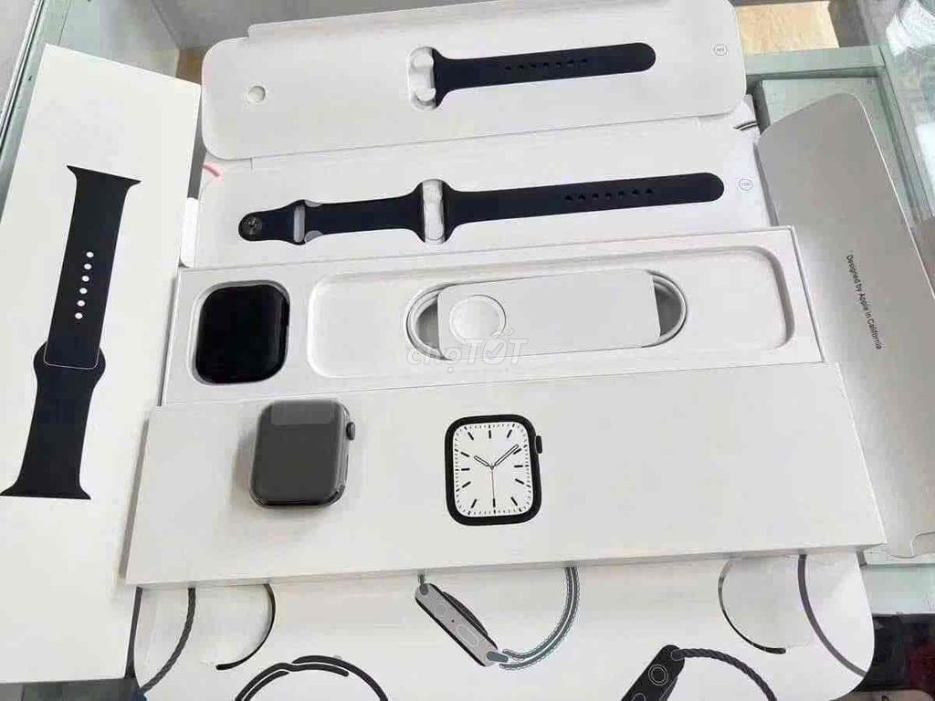 Apple Watch sr 7 LTE Đen Mới 100% new chưa kichs. Mua bán Thiết bị đeo thông minh tại Quận Tân Bình Tp Hồ Chí Minh được đăng bởi Shop Trung Văn Apple Watch hình 1