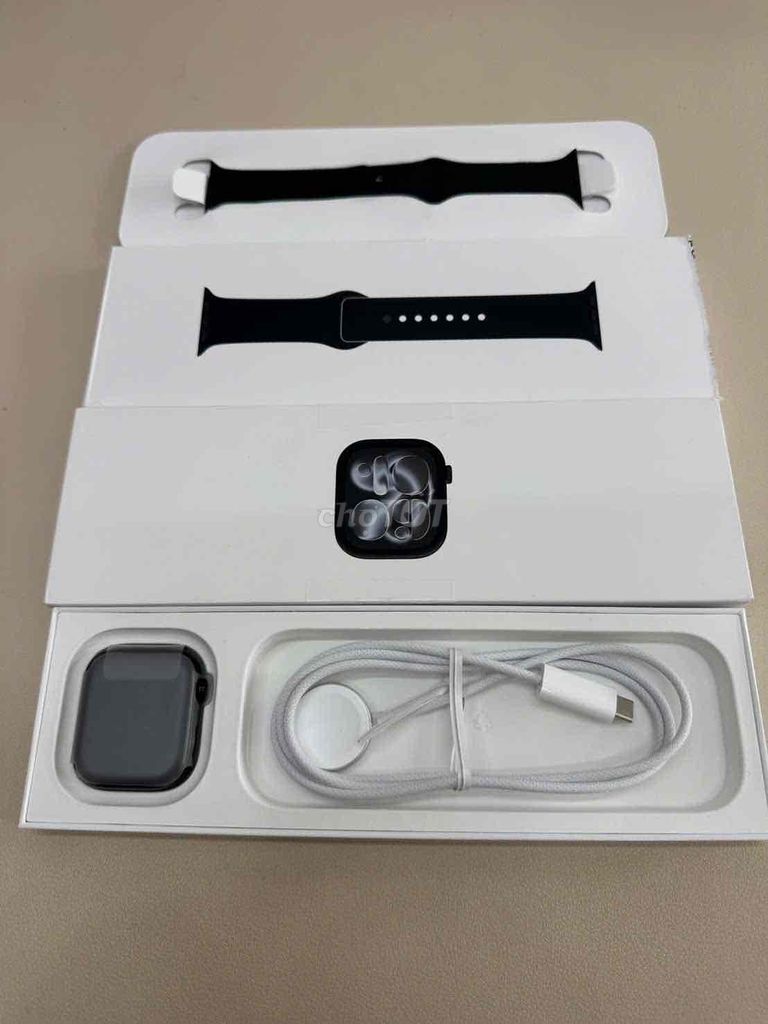 Apple Watch Series 11 46mm Jetblack Likenew pin100. Mua bán Thiết bị đeo thông minh tại Quận Tân Bình Tp Hồ Chí Minh được đăng bởi Shop Trung Văn Apple Watch hình 1