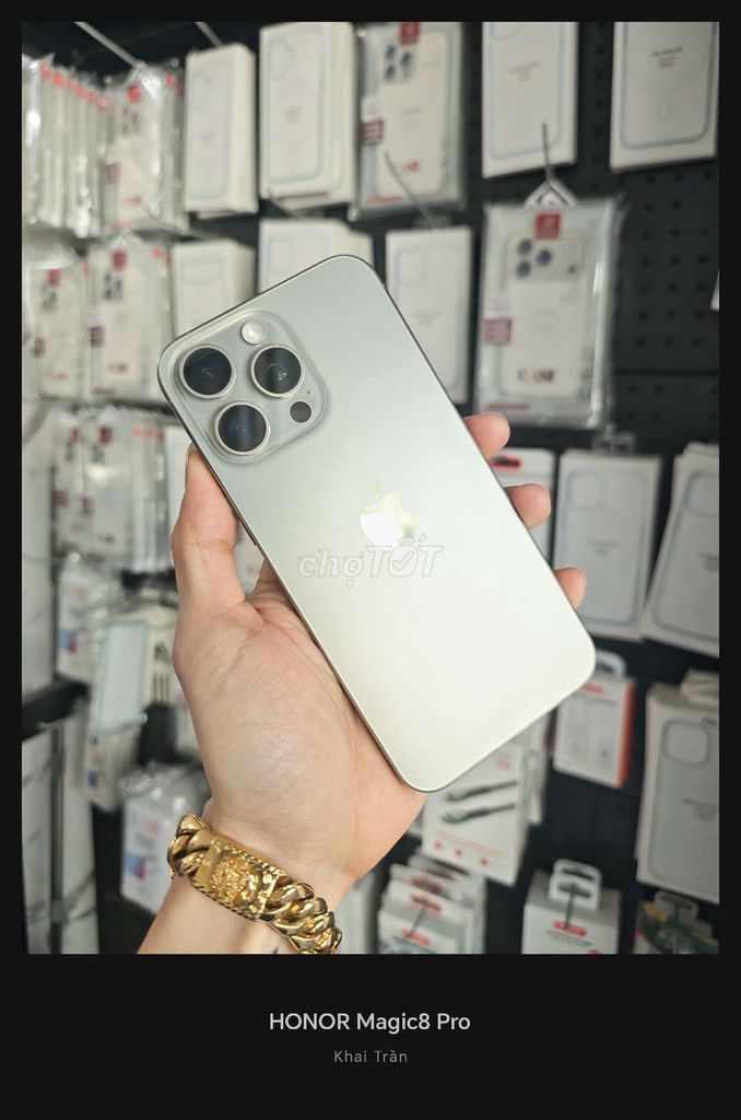 Apple iPhone 15 Pro Max 256GB Mỹ . Mua bán Điện thoại tại Thành phố Nha Trang Khánh Hòa được đăng bởi Khai Trần hình 1