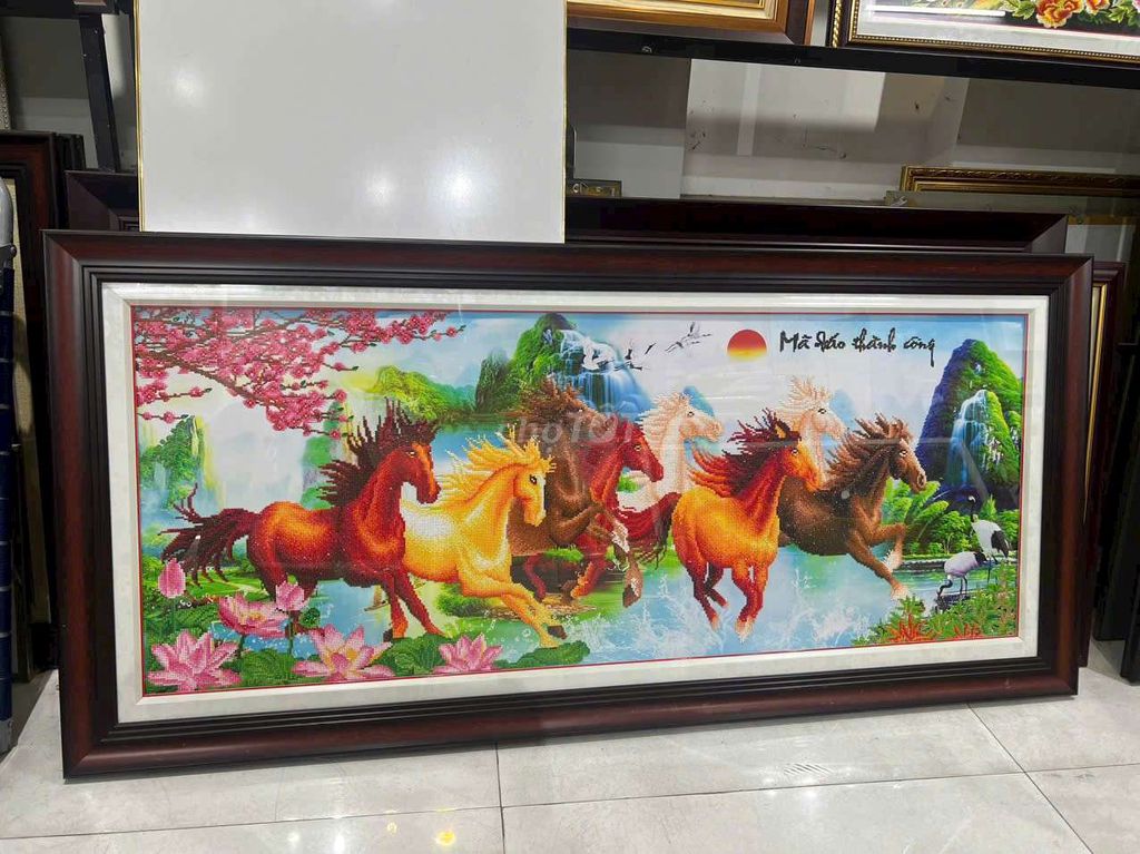 THANH LÝ TRANH MÃ ĐÁO THÀNH CÔNG 150×70CM