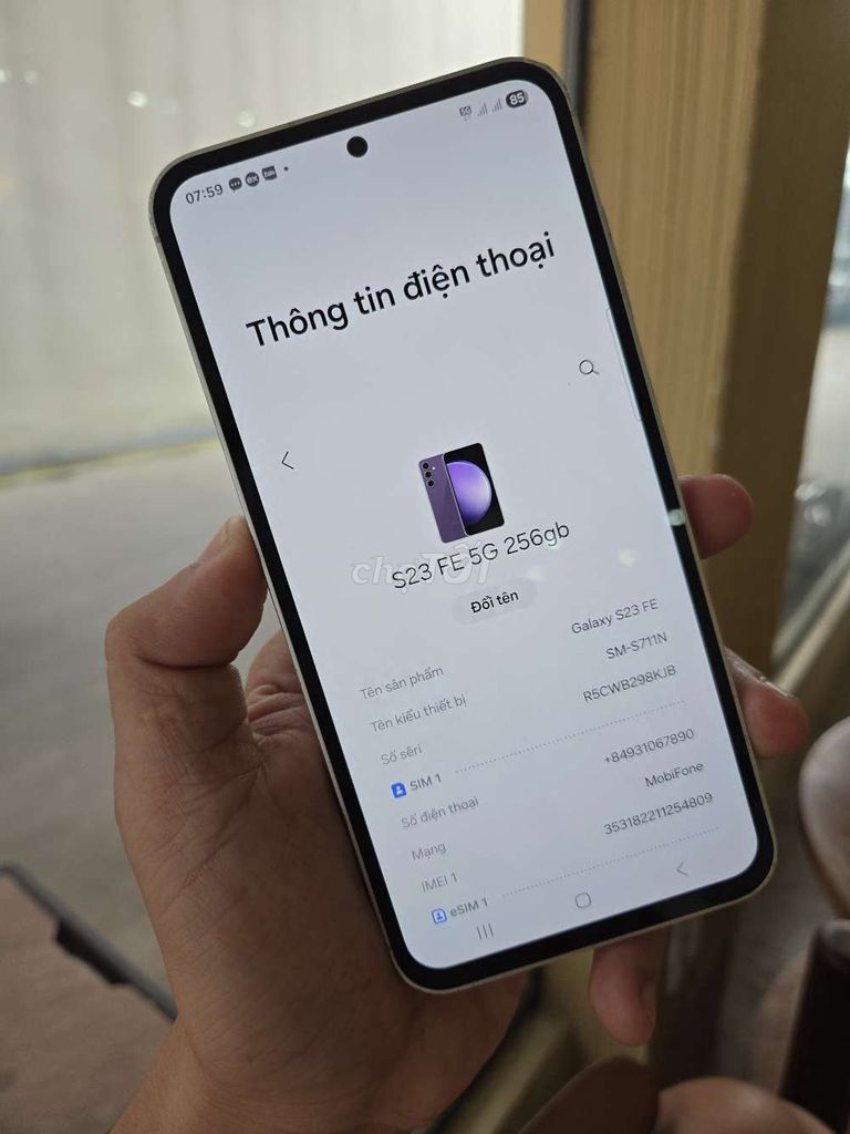 Samsung S23 FE 8GB/256GB. Mua bán Điện thoại tại Quận Ninh Kiều Cần Thơ được đăng bởi dienthoaidao hình 1