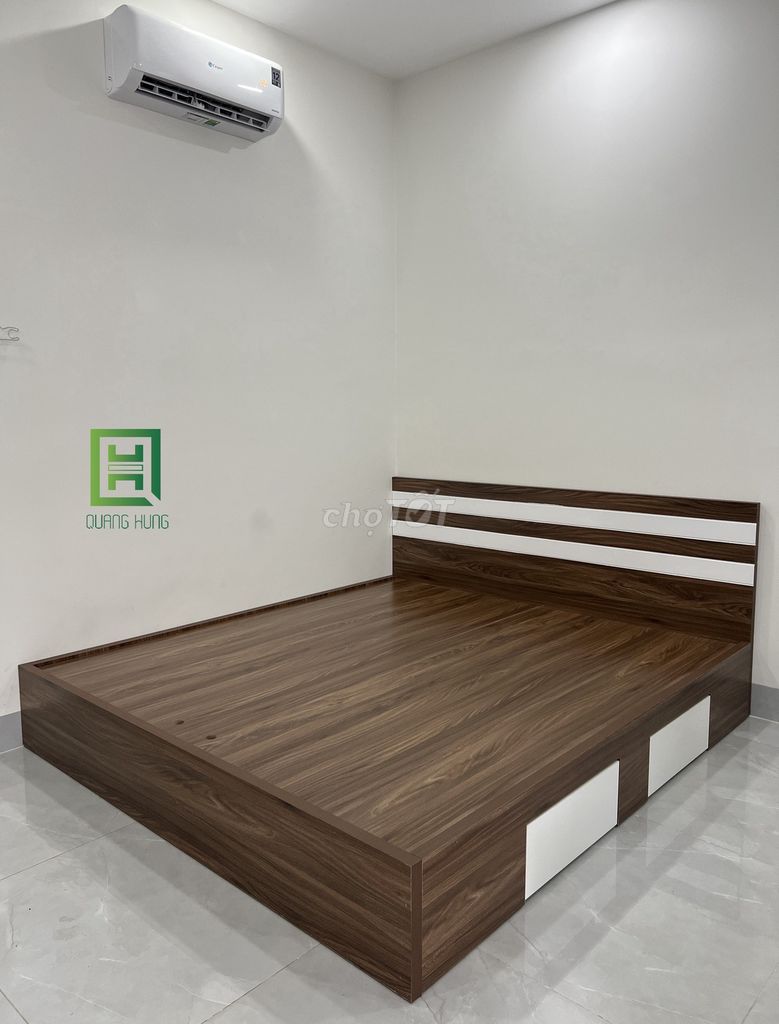 GIƯỜNG GỖ MDF- GIƯỜNG GỖ CAO CẤP- GIƯỜNG NGỦ. Mua bán Giường, chăn ga gối nệm tại Quận 5 Tp Hồ Chí Minh được đăng bởi Nội Thất Quang Hùng TD hình 1