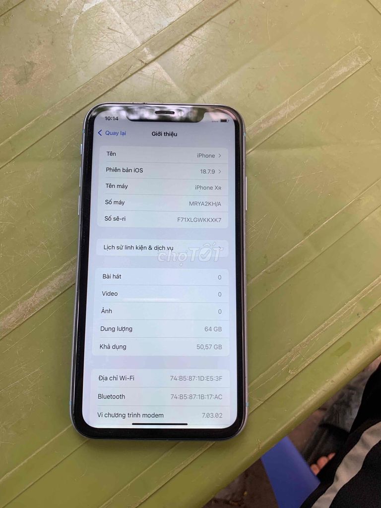 Apple iPhone XR 64GB Xanh Đã sử dụng. Mua bán Điện thoại tại Quận Hoàng Mai Hà Nội được đăng bởi tang hoang hình 1