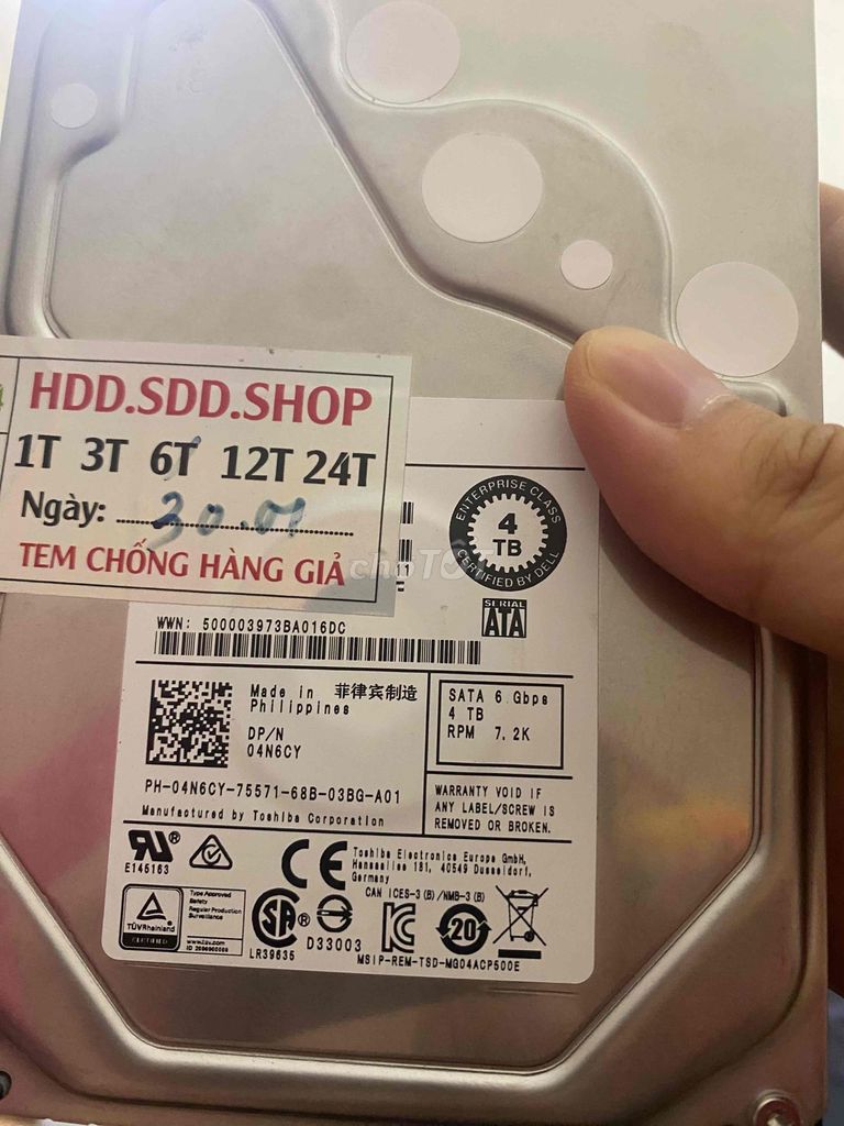 Ổ cứng HDD Toshiba N300 4TB 7200 RPM. Mua bán Linh kiện (RAM, Card...) tại Quận Nam Từ Liêm Hà Nội được đăng bởi Đinh Trường Anh hình 1
